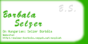 borbala selzer business card