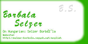 borbala selzer business card